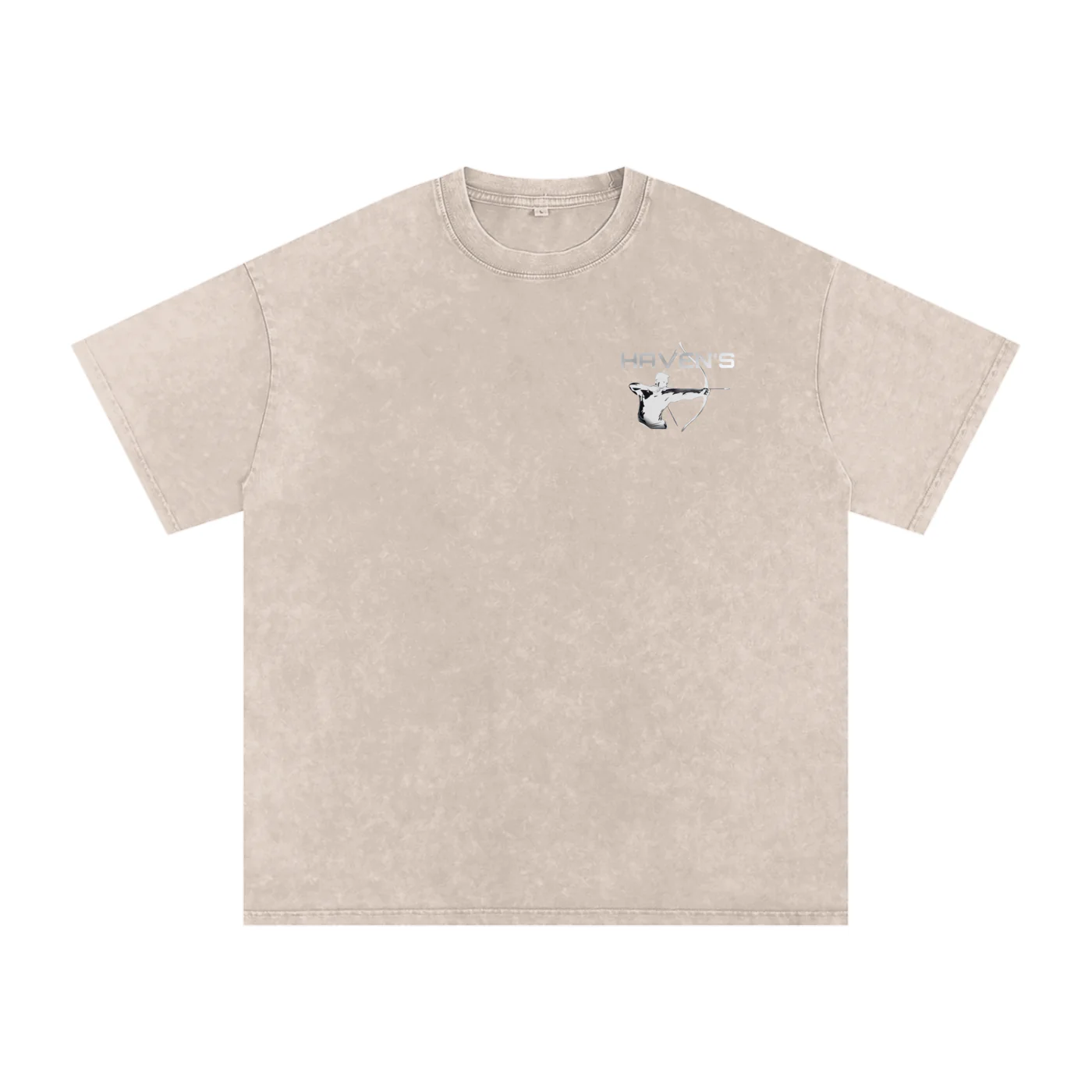 Snow Washed Oversized Cotton T-Shirt - Image 3
